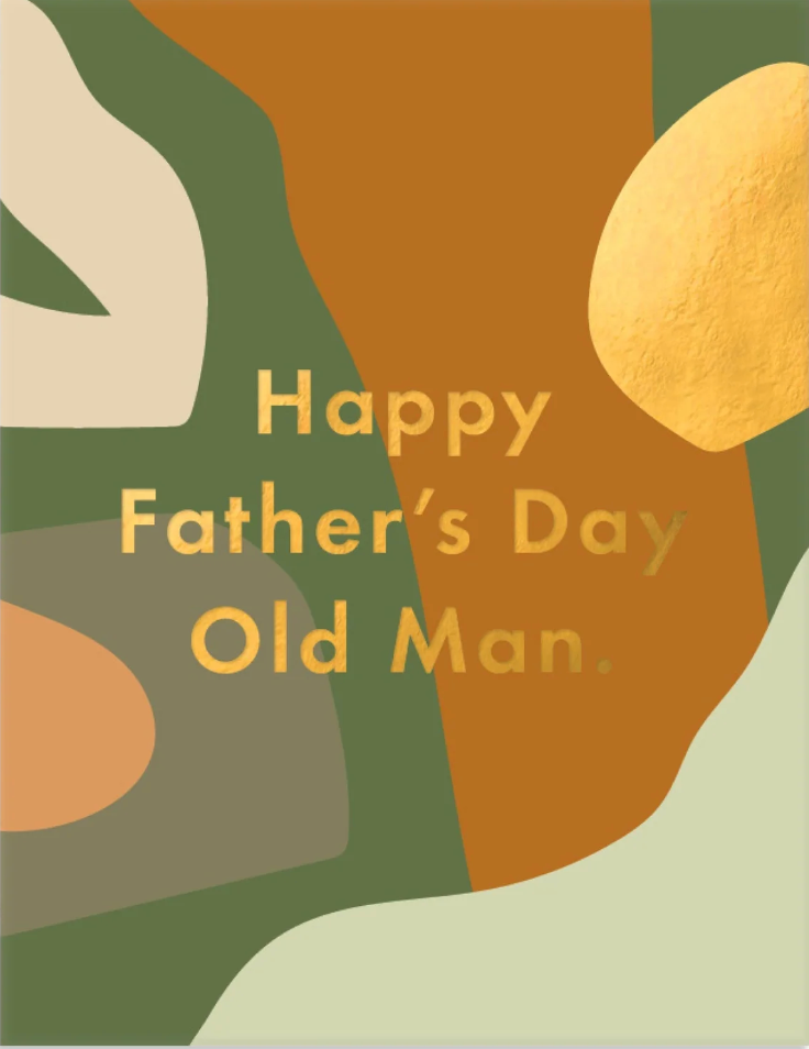 Father's Day Old Man Paint Card