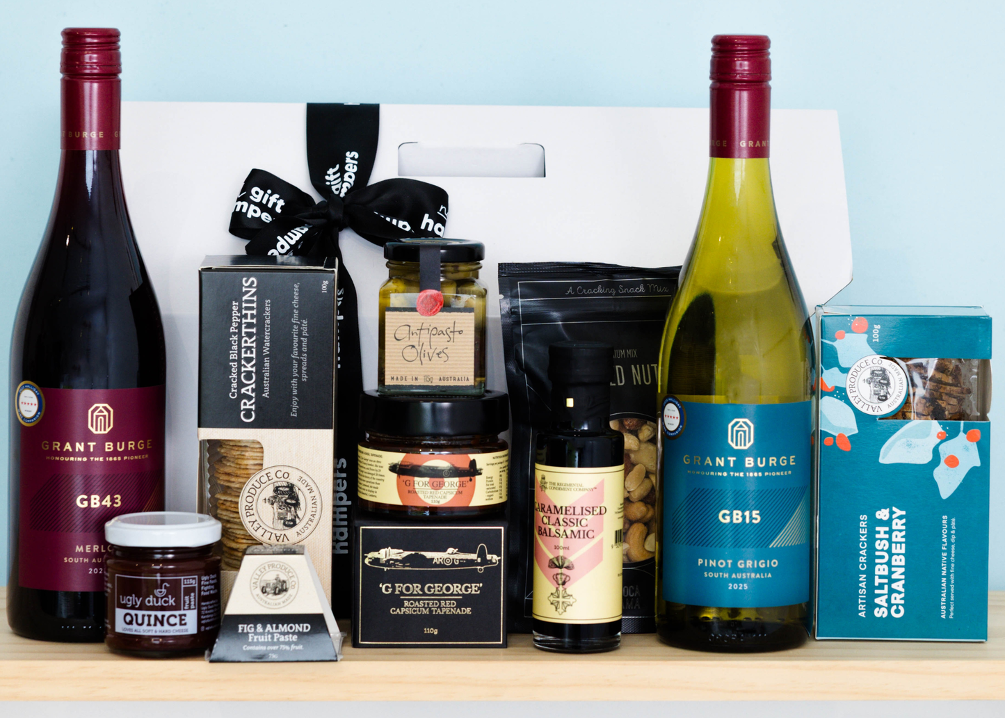 House - Red & White Wine Gourmet Hamper