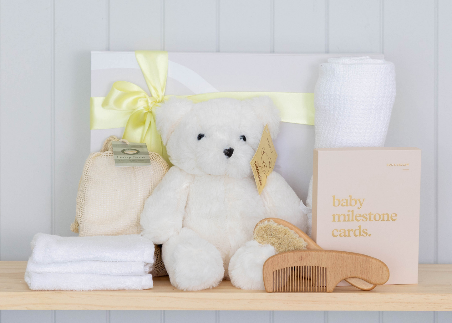 White Bear Baby Hamper