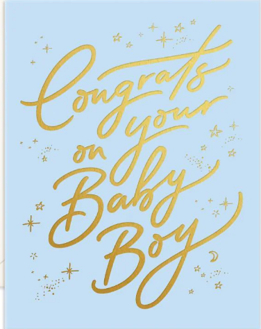 Congrats on Your Baby Boy Card