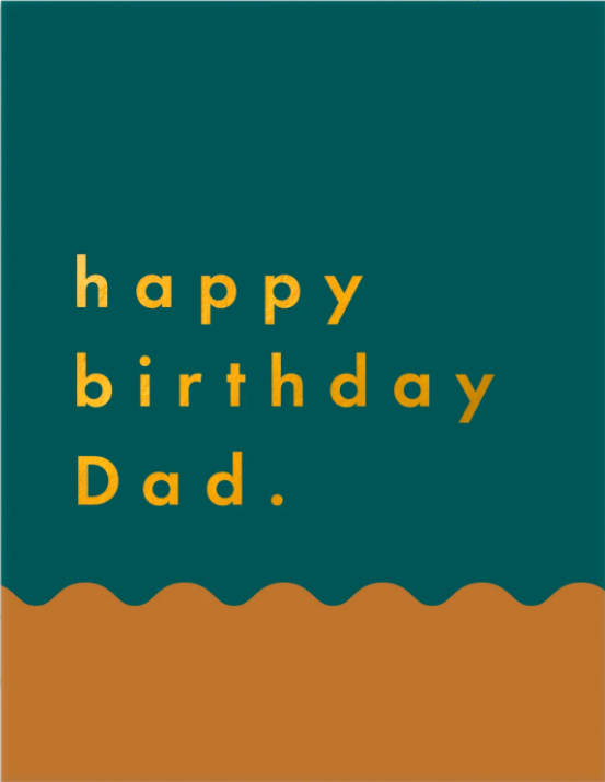 Happy Birthday Dad Card