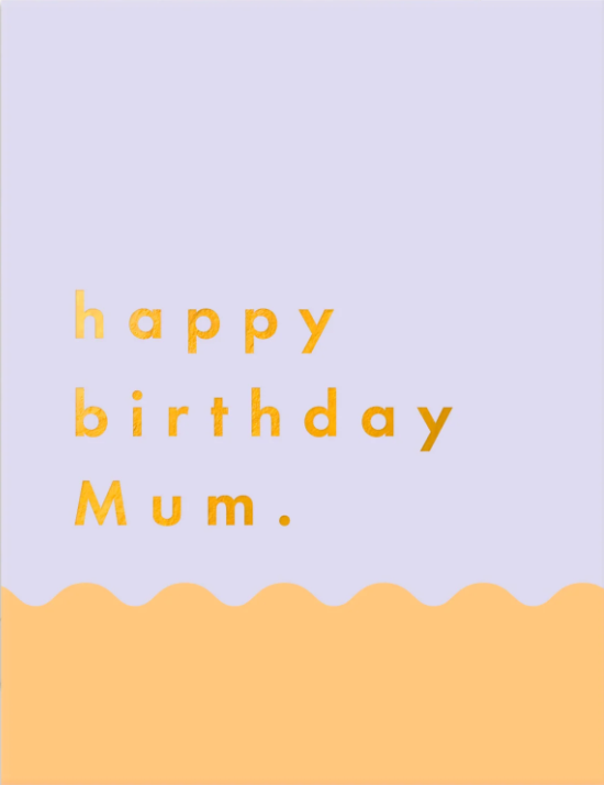 Happy Birthday Mum Card