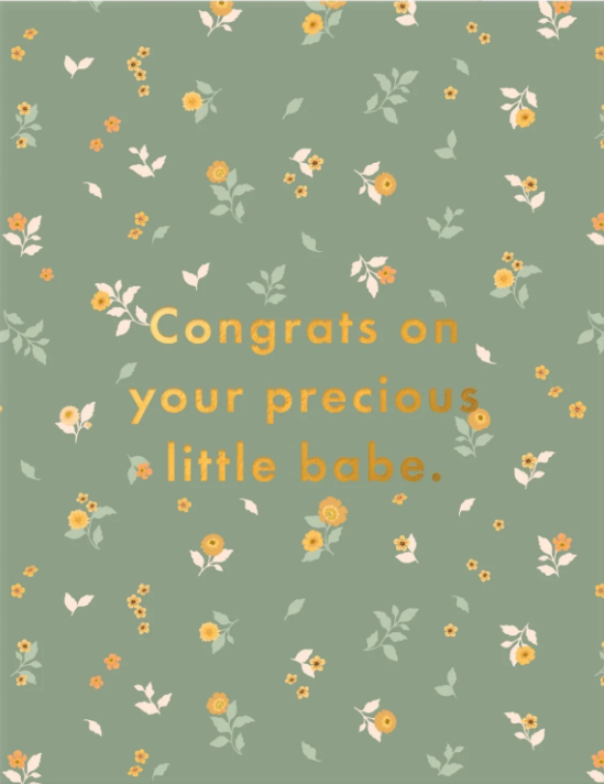 Precious Baby Card
